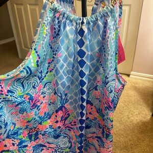 Lilly Pulitzer Multicolor Sleeveless Halter Blouse